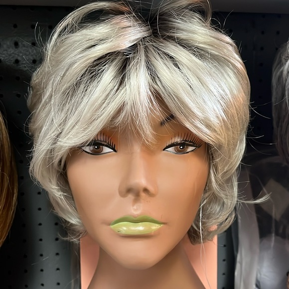 Silver Synthetic wig